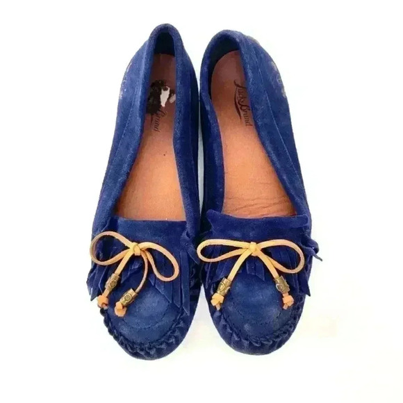 Lucky Brand Shoes - Lucky Brand Aunee Blue Suede Driving Mocassins - 10